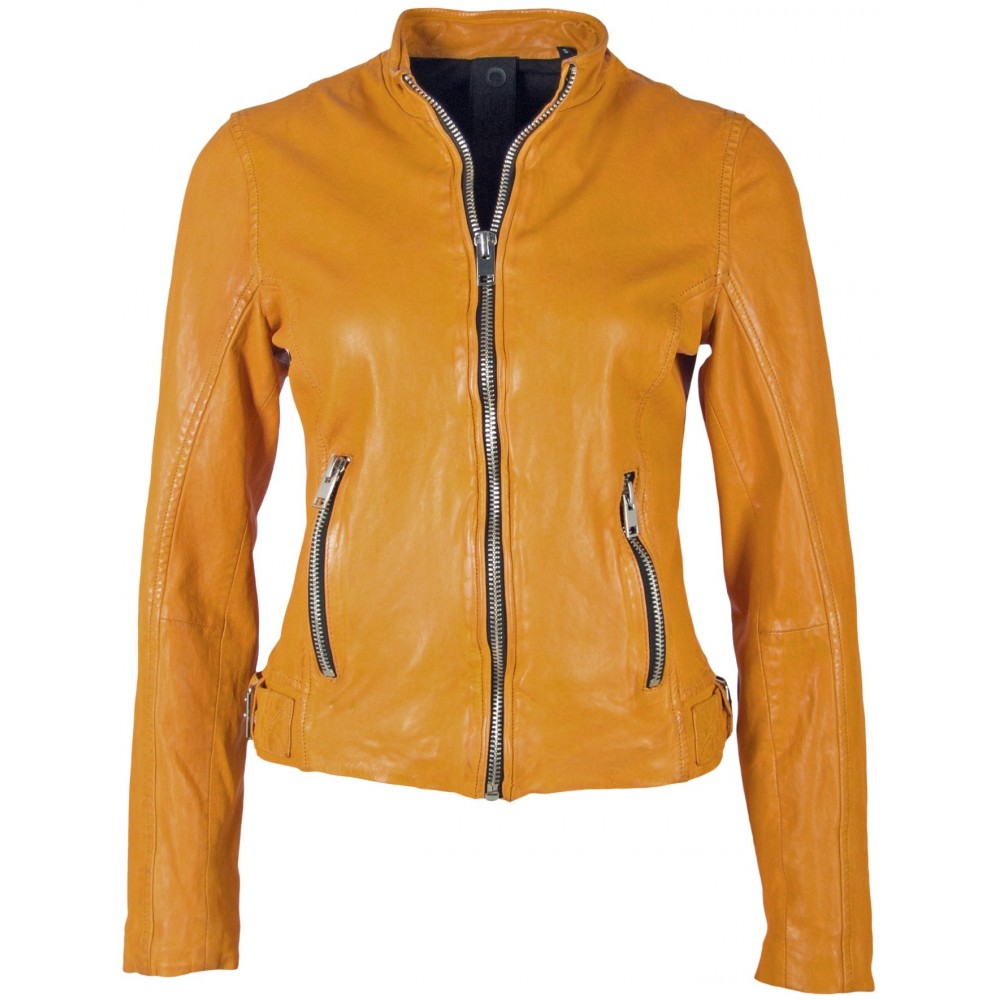 Geaca de Piele Naturala Dama Gipsy Galbena Khara SF LAMEZV Geaca de Piele Naturala Dama Gipsy Galbena Khara SF LAMEZV - readytowear.ro