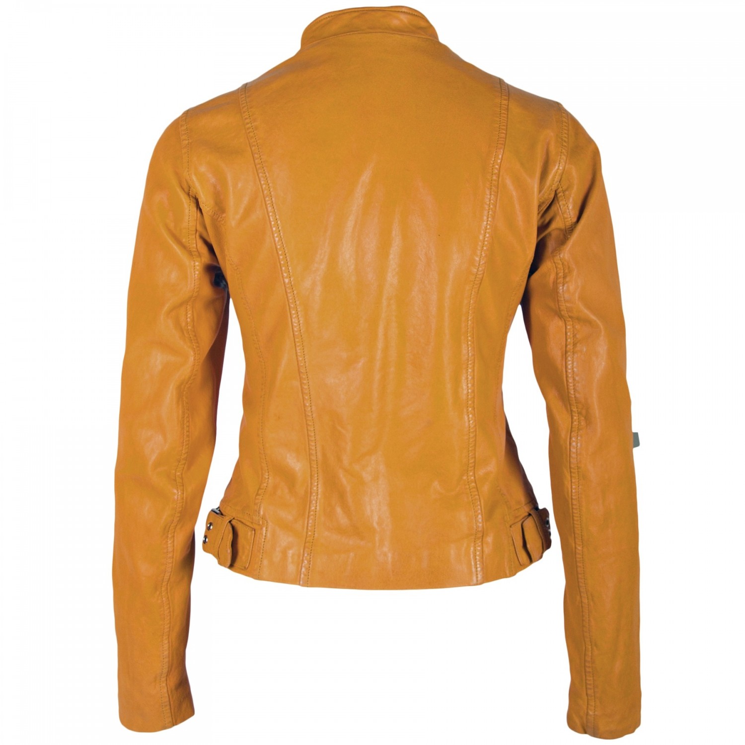 Geaca de Piele Naturala Dama Gipsy Galbena Khara SF LAMEZV – IMBRACAMINTE