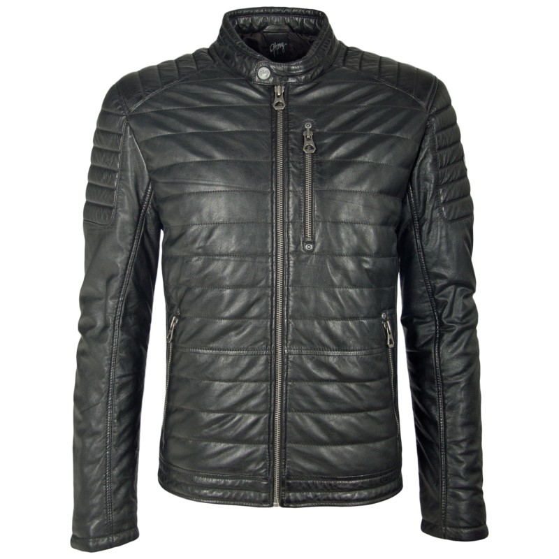 Geaca de Piele Naturala Barbati Gipsy Neagra Kian LNB W – IMBRACAMINTE