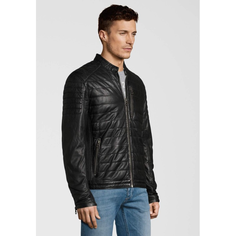 Geaca de Piele Naturala Barbati Gipsy Neagra Kian LNB W – IMBRACAMINTE