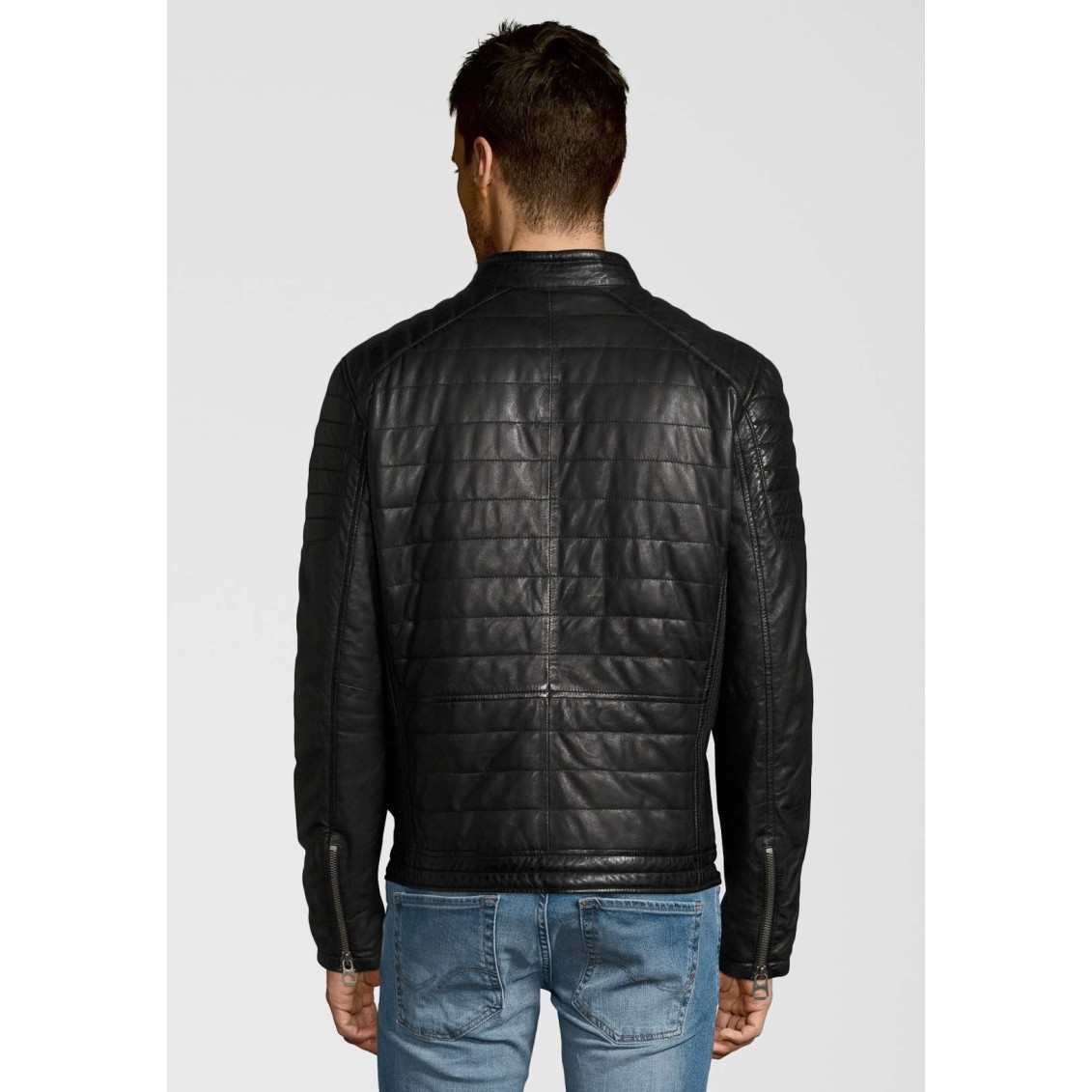 Geaca de Piele Naturala Barbati Gipsy Neagra Kian LNB W – IMBRACAMINTE