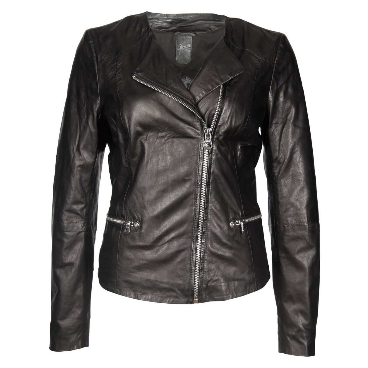 Geaca de Piele Naturala Dama Gipsy Neagra Kiara W17 LASV – IMBRACAMINTE Geaca de Piele Naturala Dama Gipsy Neagra Kiara W17 LASV – IMBRACAMINTE