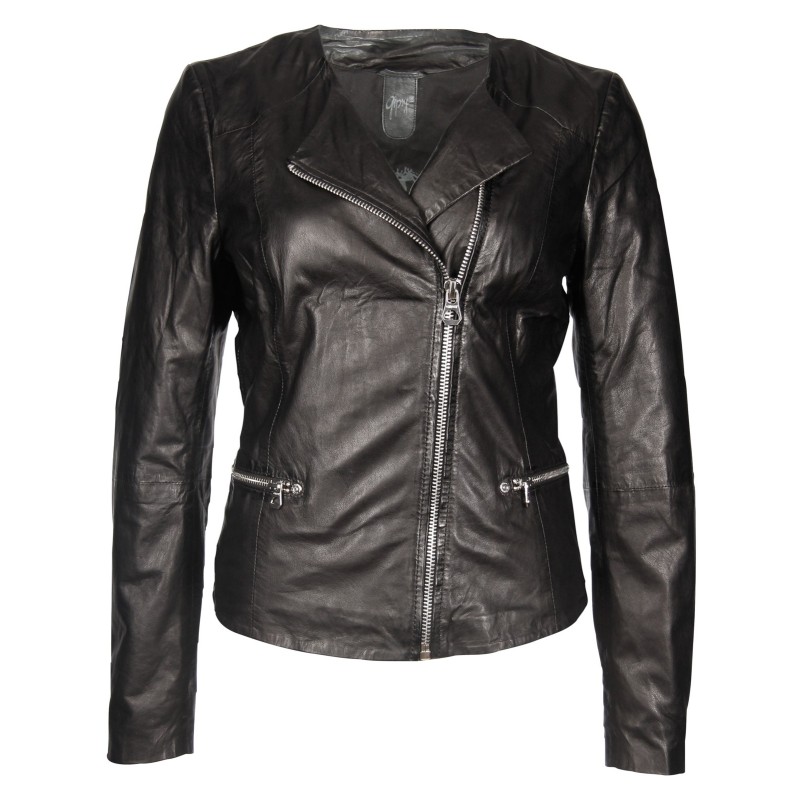 Geaca de Piele Naturala Dama Gipsy Neagra Kiara W17 LASV – IMBRACAMINTE