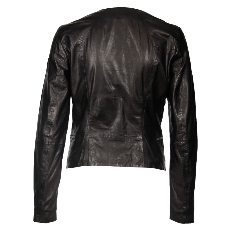 Geaca de Piele Naturala Dama Gipsy Neagra Kiara W17 LASV – IMBRACAMINTE