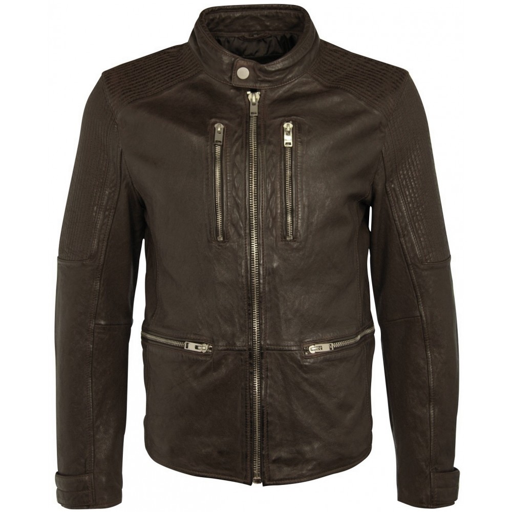 Geaca de Piele Naturala Barbati Gipsy Maro inchis Kima SF LAPRAV Geaca de Piele Naturala Barbati Gipsy Maro inchis Kima SF LAPRAV - readytowear.ro