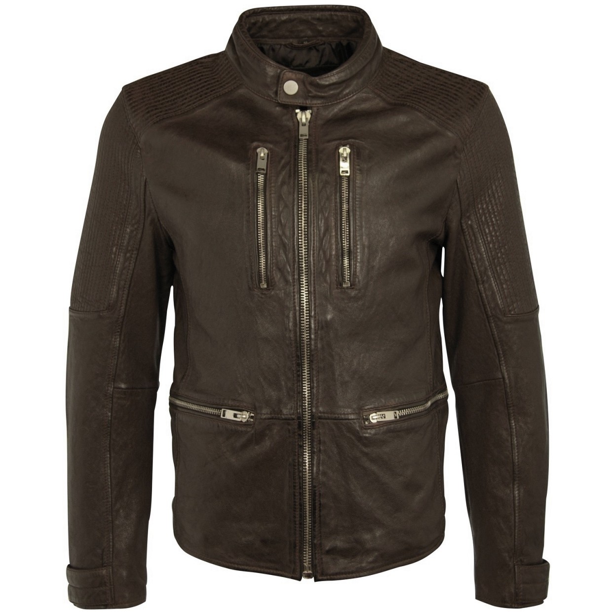 Geaca de Piele Naturala Barbati Gipsy Maro inchis Kima SF LAPRAV – IMBRACAMINTE