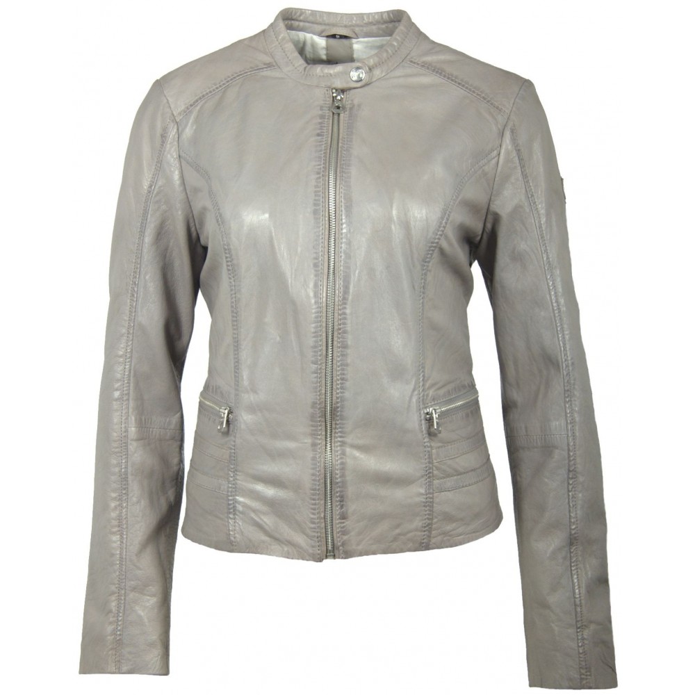 Geaca de Piele Naturala Dama Gipsy Gri Laila LONTV Geaca de Piele Naturala Dama Gipsy Gri Laila LONTV - readytowear
