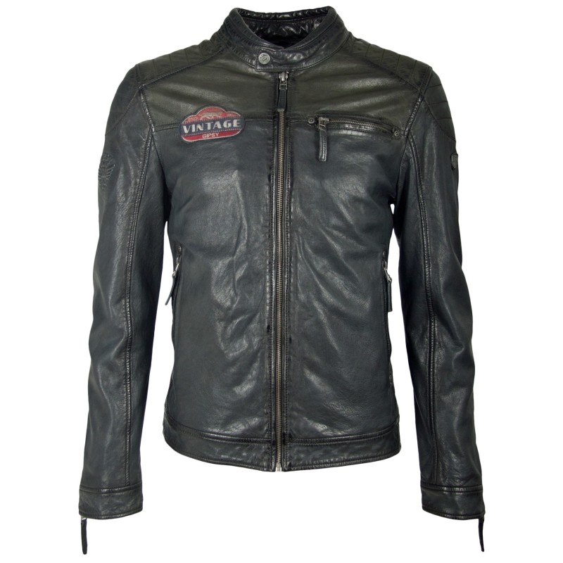 Geaca de Piele Naturala Barbati Gipsy Bleumarin Vintage Lando SF LASANV – IMBRACAMINTE Geaca de Piele Naturala Barbati Gipsy Bleumarin Vintage Lando SF LASANV – IMBRACAMINTE