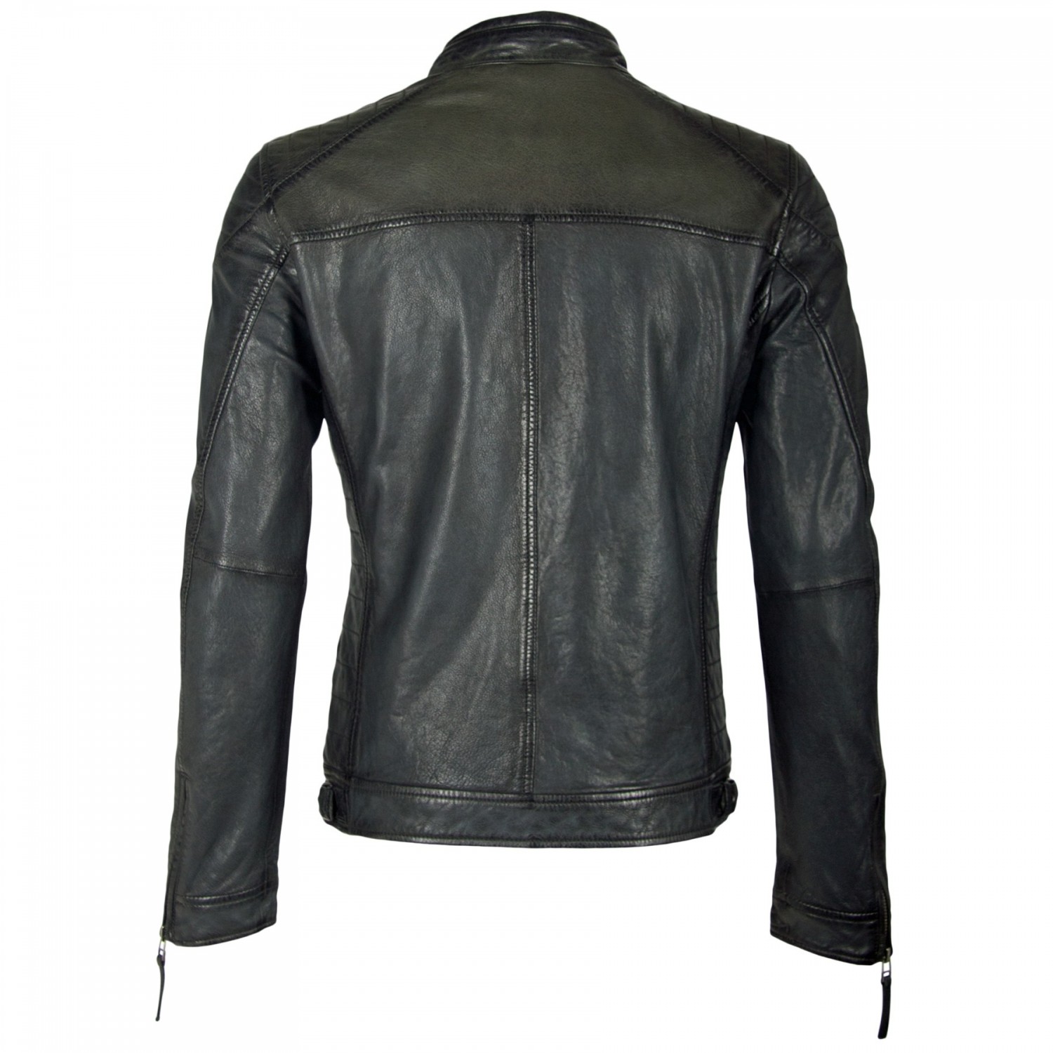 Geaca de Piele Naturala Barbati Gipsy Bleumarin Vintage Lando SF LASANV – IMBRACAMINTE