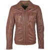 Męska skórzana kurtka Gipsy Ciemny koniak Lanny NSLV Męska skórzana kurtka Gipsy Ciemny koniak Lanny NSLV - readytowear