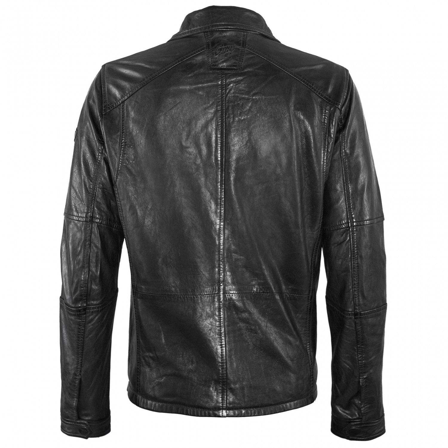 Geaca de Piele Naturala Barbati Gipsy Neagra Lanny NSLV – Black Friday