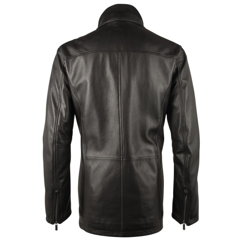 Geaca de Piele Naturala Barbati Gipsy Maro Inchis Lark W18 LACA W – IMBRACAMINTE