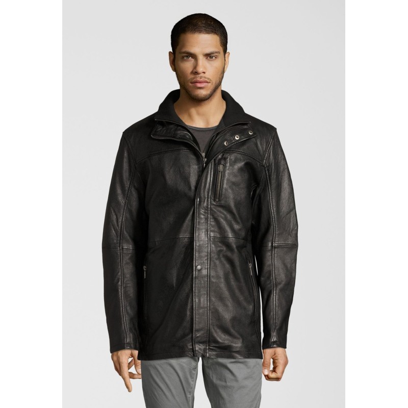 Geaca de Piele Naturala Barbati Gipsy Neagra Lark W18 LACA W – IMBRACAMINTE