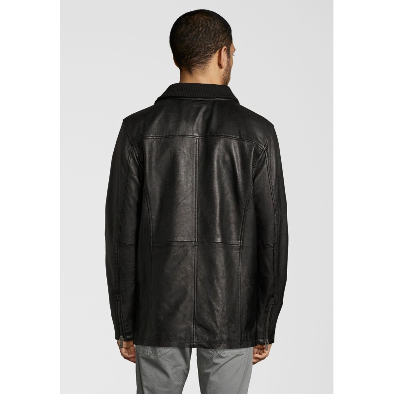 Geaca de Piele Naturala Barbati Gipsy Neagra Lark W18 LACA W – IMBRACAMINTE