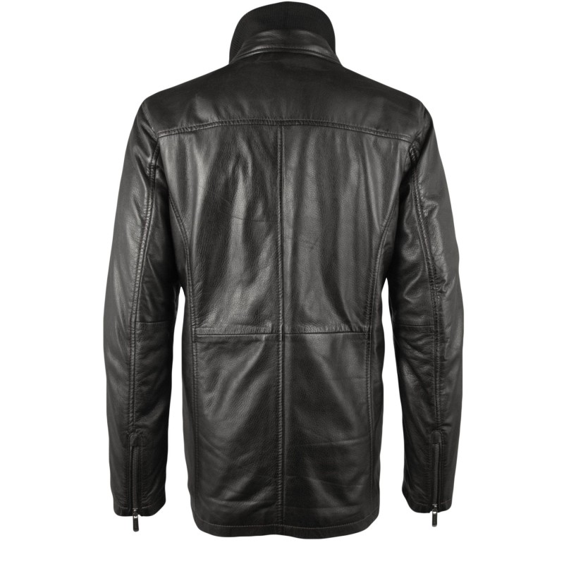 Geaca de Piele Naturala Barbati Gipsy Neagra Lark W18 LACA W – IMBRACAMINTE