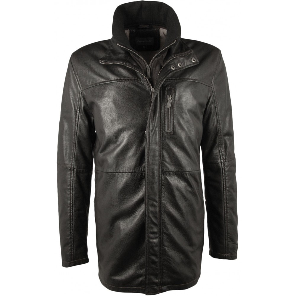 Męska kurtka skórzana Gipsy Czarna Lark W18 LACA W - readytowear