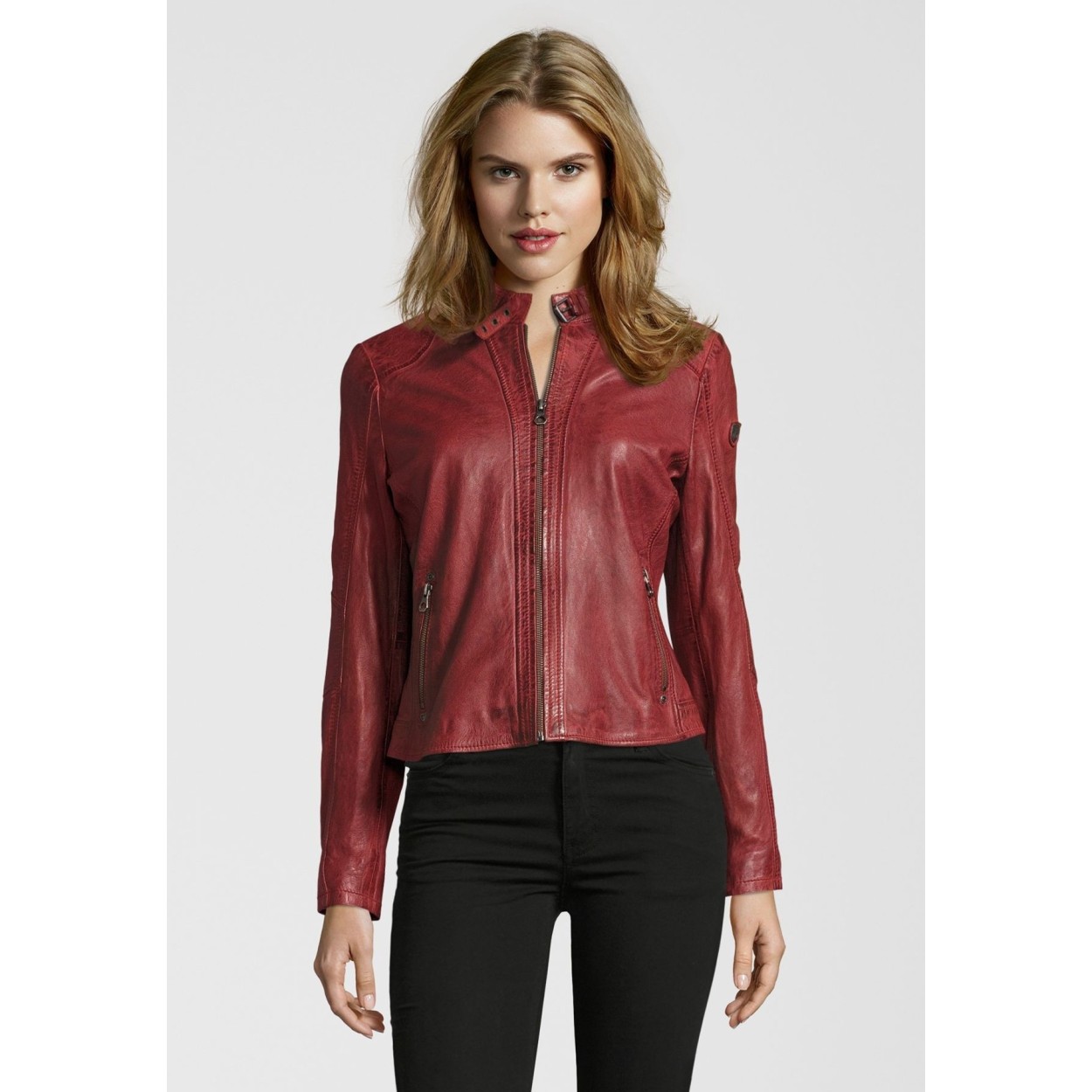 Geaca de Piele Naturala Dama Gipsy Visinie Leksi LEGV – IMBRACAMINTE