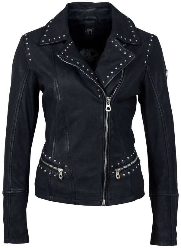 Geaca de Piele Naturala Dama Gipsy Neagra Lesley LCOUNTV – IMBRACAMINTE — fotografia 1