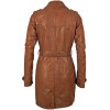 Geaca Lunga de Piele Naturala Dama Gipsy Coniac Life NSLONTV - readytowear.ro