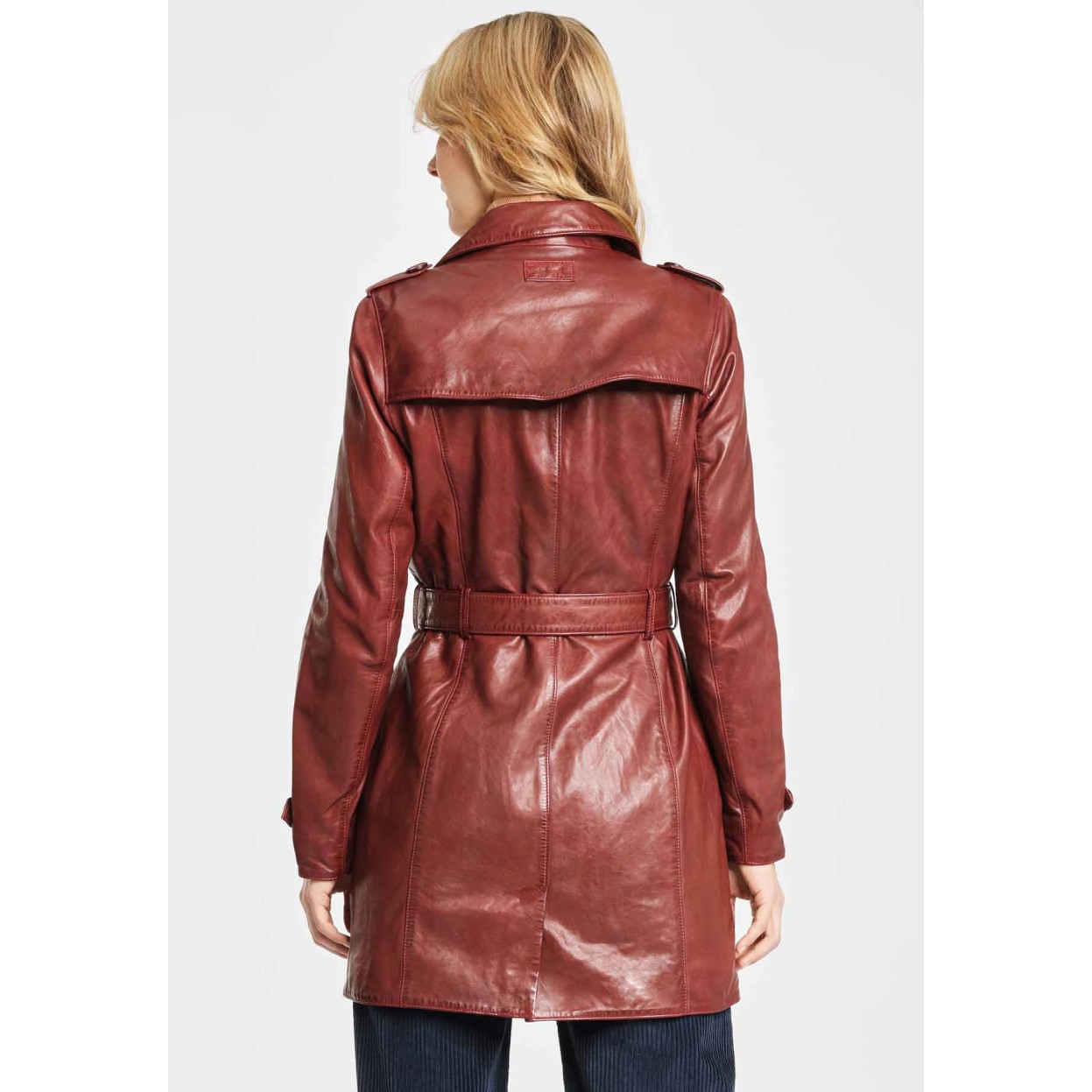 Geaca Lunga de Piele Naturala Dama Gipsy Rosie Life NSLONTV – IMBRACAMINTE