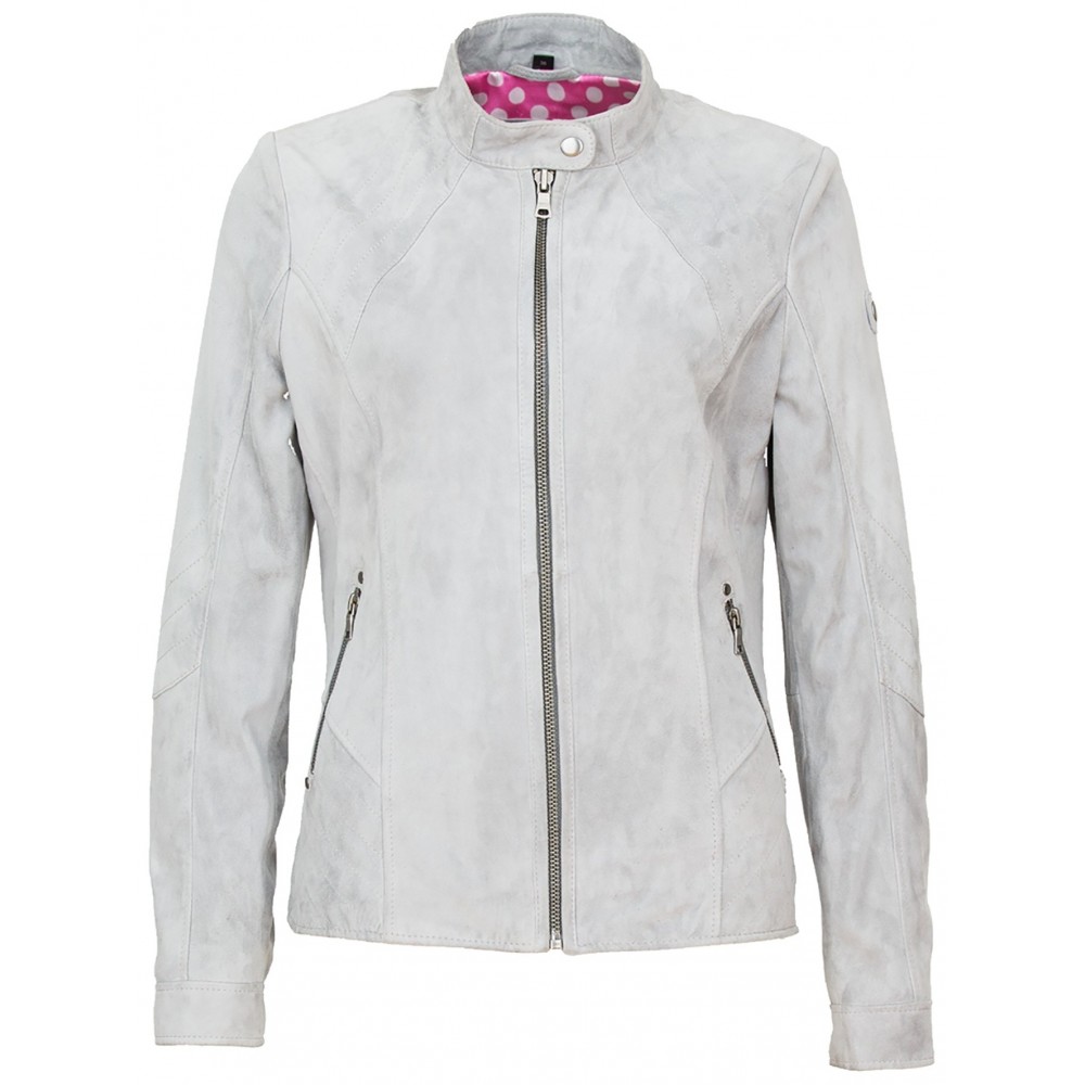 Geaca de Piele Naturala Dama Gipsy Gri Liset ZV Geaca de Piele Naturala Dama Gipsy Gri Liset ZV - readytowear.ro