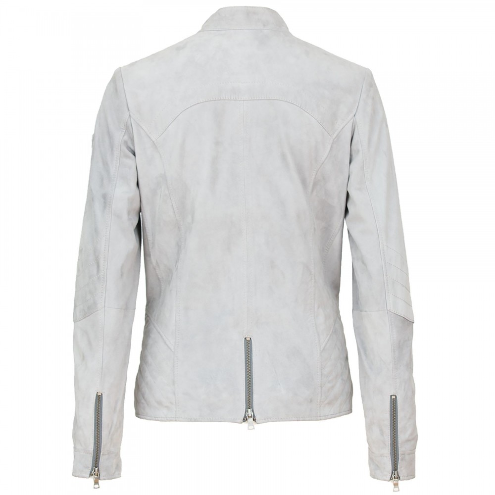 Geaca de Piele Naturala Dama Gipsy Gri Liset ZV Geaca de Piele Naturala Dama Gipsy Gri Liset ZV - readytowear.ro