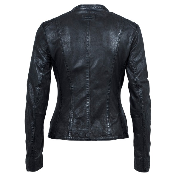 Geaca de Piele Naturala Dama Gipsy Neagra Livy 2 LASV – IMBRACAMINTE — fotografia 2