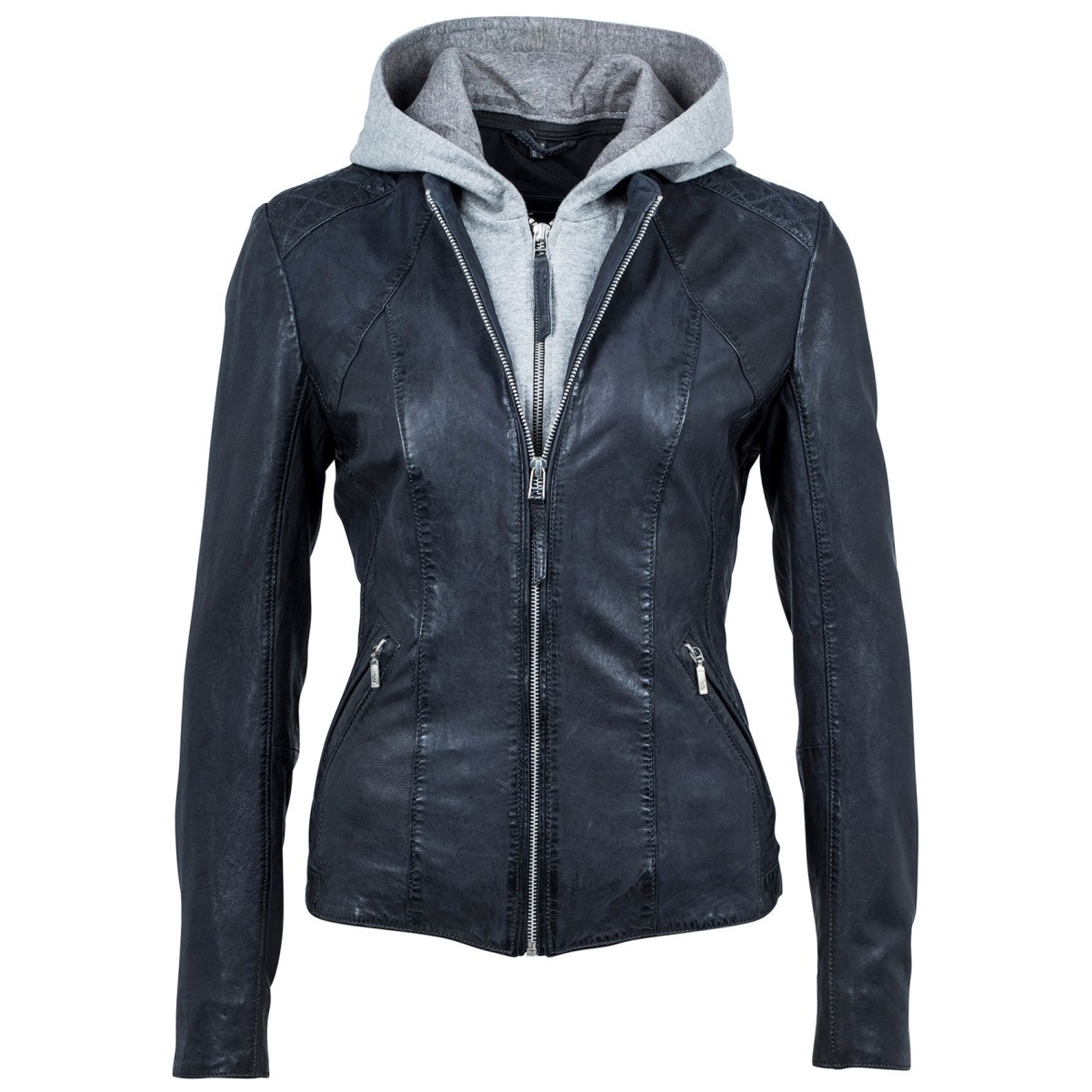 Geaca de Piele Naturala Dama Gipsy Bleumarin Livy LASV – IMBRACAMINTE