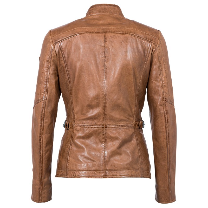 Geaca de Piele Naturala Dama Gipsy Coniac Loreen NSLONTV – IMBRACAMINTE