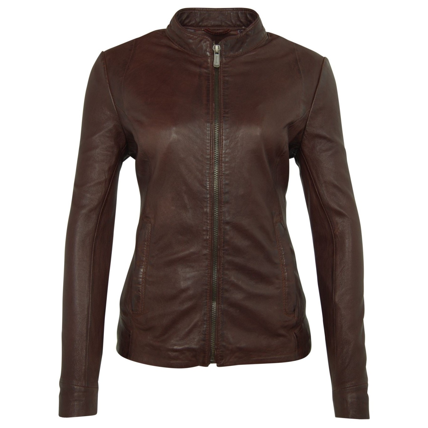 Geaca de Piele Naturala Dama Gipsy Maro Inchis Lorel LVANV – IMBRACAMINTE