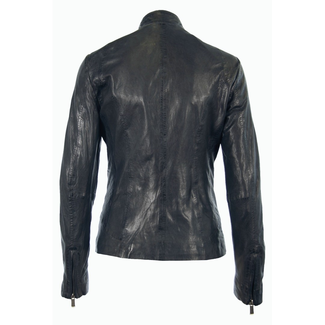 Geaca de Piele Naturala Dama Gipsy Bleumarin Lorel NSLONTV – IMBRACAMINTE