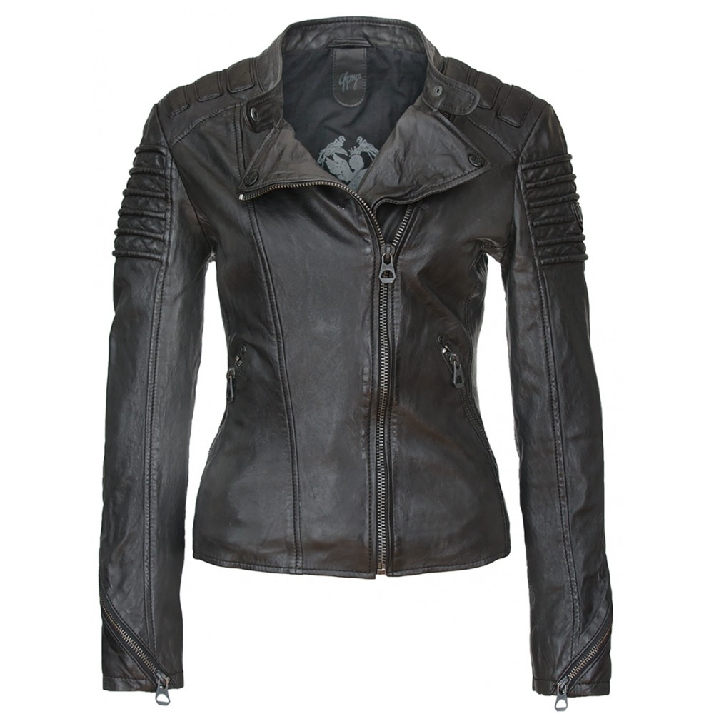 Geaca de Piele Naturala Dama Gipsy Neagra Lorin NSLVW - readytowear