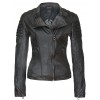 Geaca de Piele Naturala Dama Gipsy Neagra Lorin NSLVW - readytowear