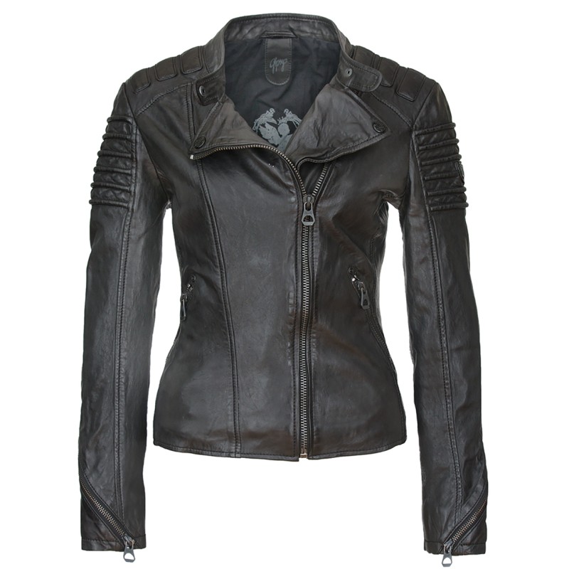 Geaca de Piele Naturala Dama Gipsy Neagra Lorin NSLVW – IMBRACAMINTE