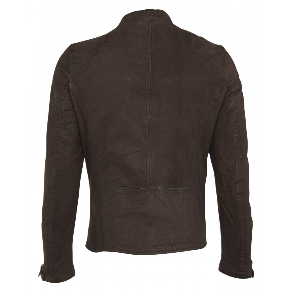 Geaca din Piele Naturala Intoarsa Barbati Gipsy Maro inchis Luca SF ZNUWV Geaca din Piele Naturala Intoarsa Barbati Gipsy Maro inchis Luca SF ZNUWV - readytowear.ro