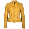 Geaca de Piele Naturala Dama Gipsy Galbena Macy S19 LADAV - readytowear
