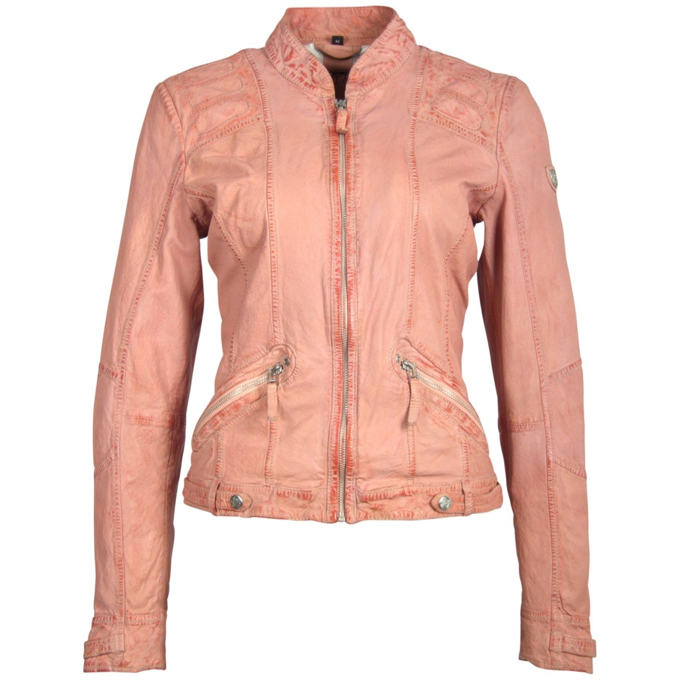 Geaca de Piele Naturala Dama Gipsy Roz Macy S19 LADAV – IMBRACAMINTE