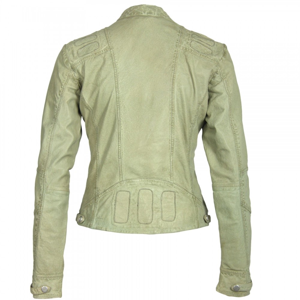 Geaca de Piele Naturala Dama Gipsy Verde Deschis Macy S19 LADAV Geaca de Piele Naturala Dama Gipsy Verde Deschis Macy S19 LADAV - readytowear.ro