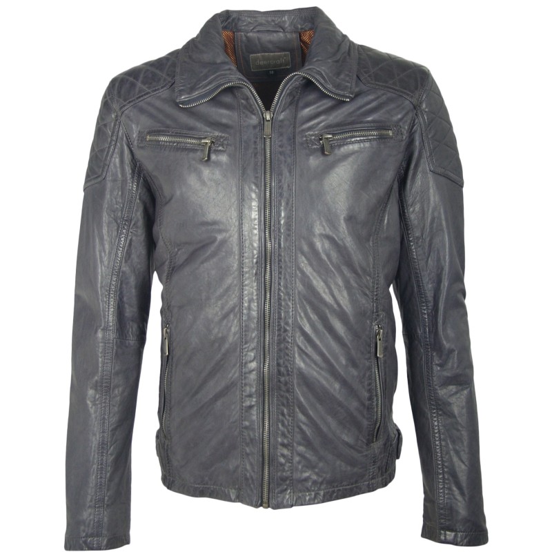 Geaca de Piele Naturala Barbati Gipsy Bleumarin Maddox NSLPV – IMBRACAMINTE Geaca de Piele Naturala Barbati Gipsy Bleumarin Maddox NSLPV – IMBRACAMINTE