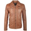 Geaca de Piele Naturala Barbati Gipsy Coniac Maddox NSLPV - readytowear