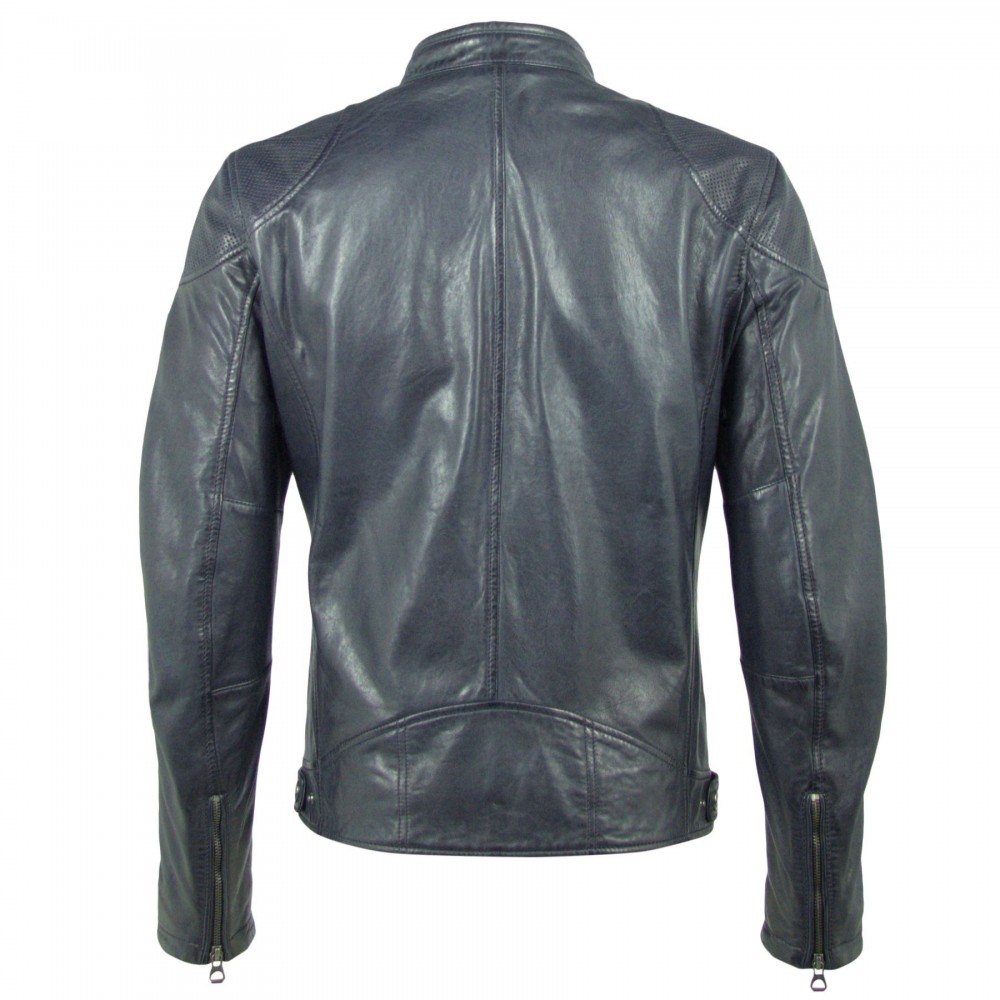 Geaca de Piele Naturala Barbati Gipsy Bleumarin Malik LATREV Geaca de Piele Naturala Barbati Gipsy Bleumarin Malik LATREV - readytowear.ro