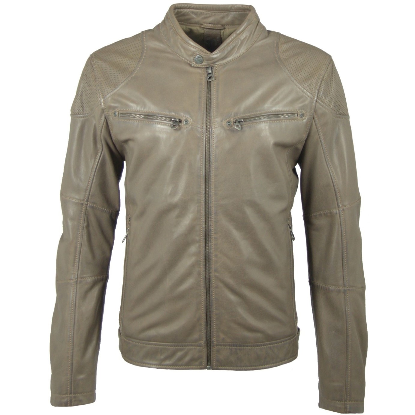 Geaca de Piele Naturala Barbati Gipsy Gri Malik LATREV – IMBRACAMINTE Geaca de Piele Naturala Barbati Gipsy Gri Malik LATREV – IMBRACAMINTE