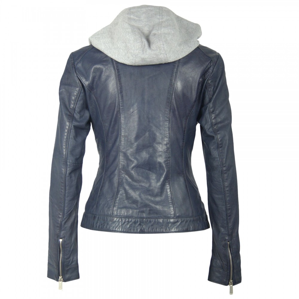Geaca de Piele Naturala Dama Gipsy Bleumarin Mara 2 LEGV Geaca de Piele Naturala Dama Gipsy Bleumarin Mara 2 LEGV - readytowear.ro