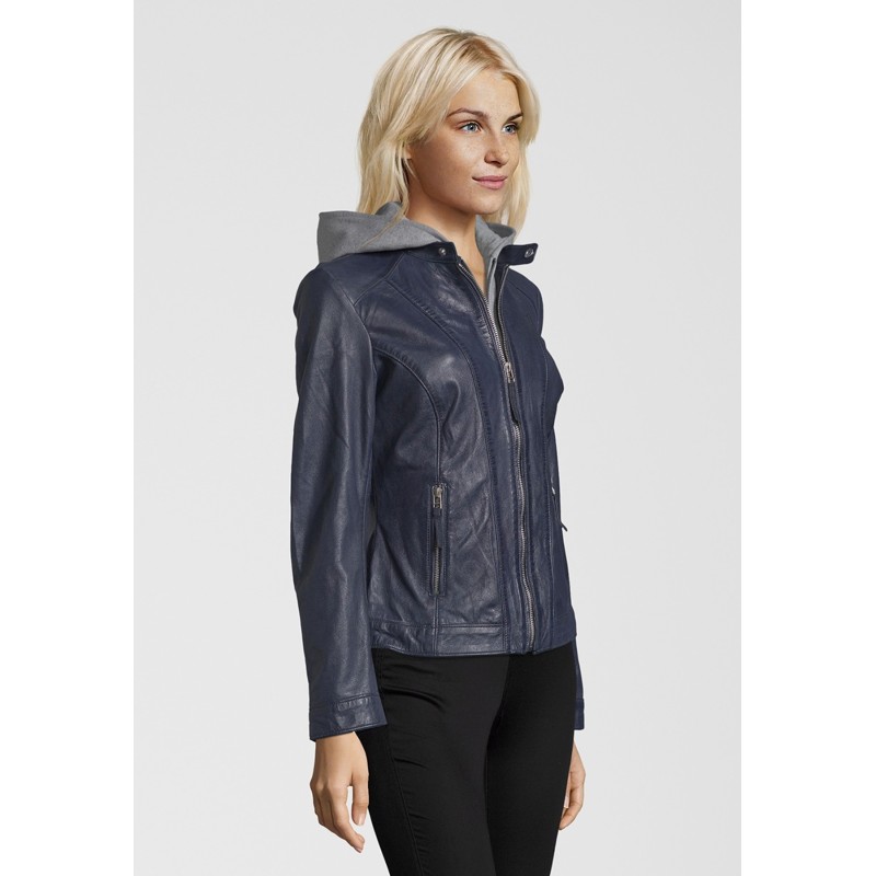 Geaca de Piele Naturala Dama Gipsy Bleumarin Mara 2 LEGV – IMBRACAMINTE Geaca de Piele Naturala Dama Gipsy Bleumarin Mara 2 LEGV – IMBRACAMINTE