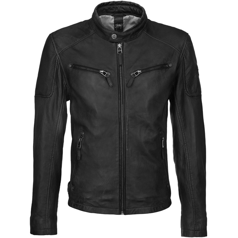 Geaca de Piele Naturala Barbati Gipsy Neagra Marc LAKEV – IMBRACAMINTE