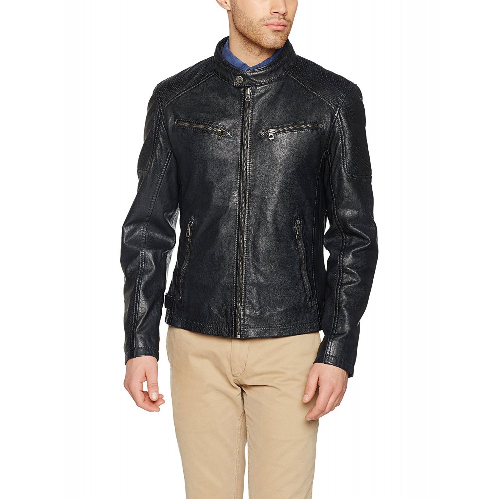 Geaca de Piele Naturala Barbati Gipsy Neagra Marc LAKEV Geaca de Piele Naturala Barbati Gipsy Neagra Marc LAKEV - readytowear.ro