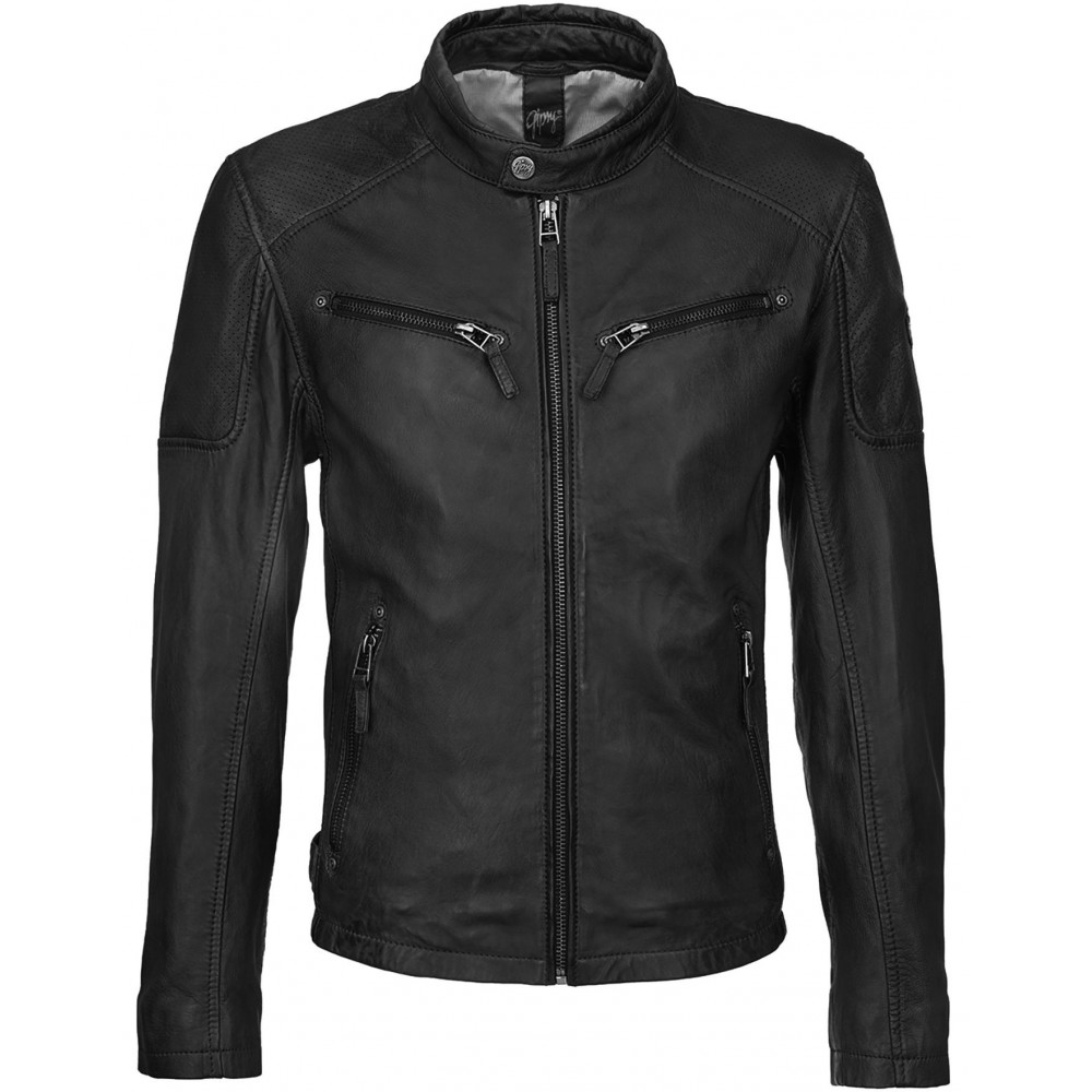 Geaca de Piele Naturala Barbati Gipsy Neagra Marc LAKEV Geaca de Piele Naturala Barbati Gipsy Neagra Marc LAKEV - readytowear