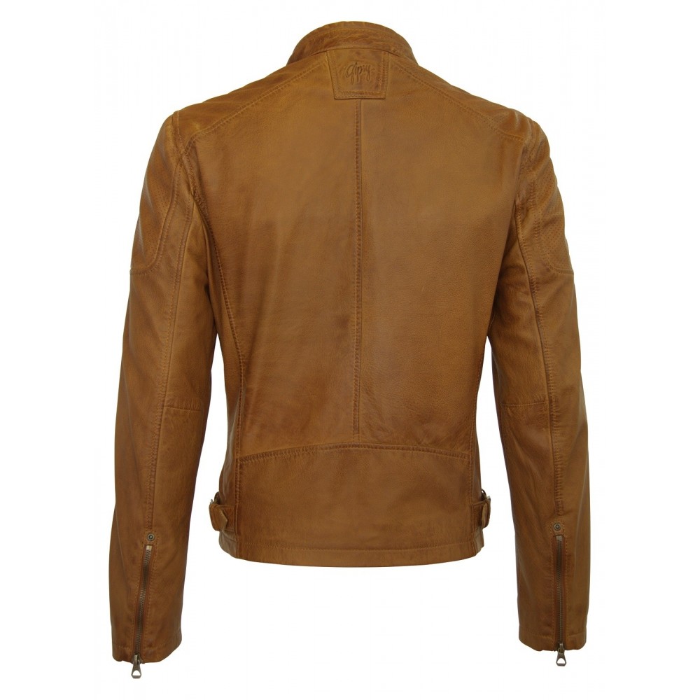 Geaca de Piele Naturala Barbati Gipsy Whisky Marc LAKEV Geaca de Piele Naturala Barbati Gipsy Whisky Marc LAKEV - readytowear.ro