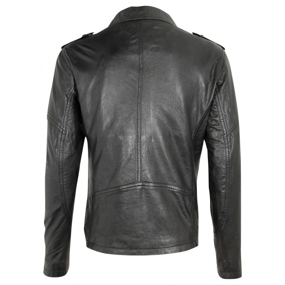 Geaca de Piele Naturala Barbati Gipsy Neagra Marco NSLV Geaca de Piele Naturala Barbati Gipsy Neagra Marco NSLV - readytowear.ro