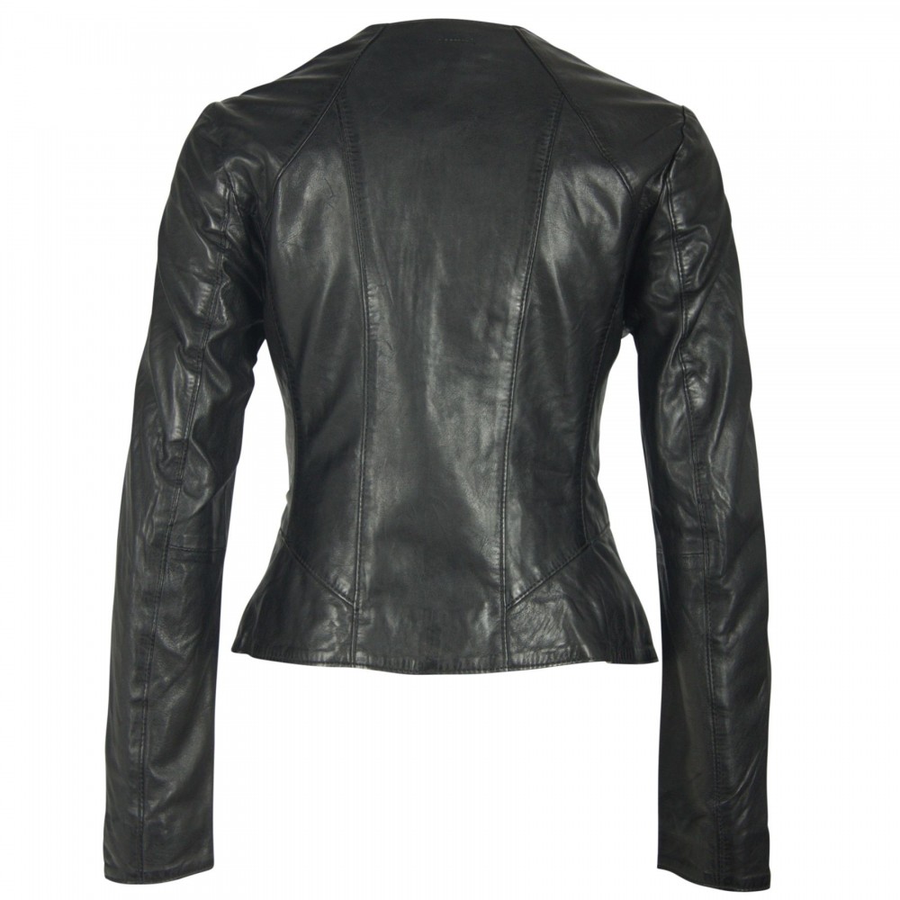 Geaca de Piele Naturala Dama Gipsy Neagra Mari LVV Geaca de Piele Naturala Dama Gipsy Neagra Mari LVV - readytowear.ro